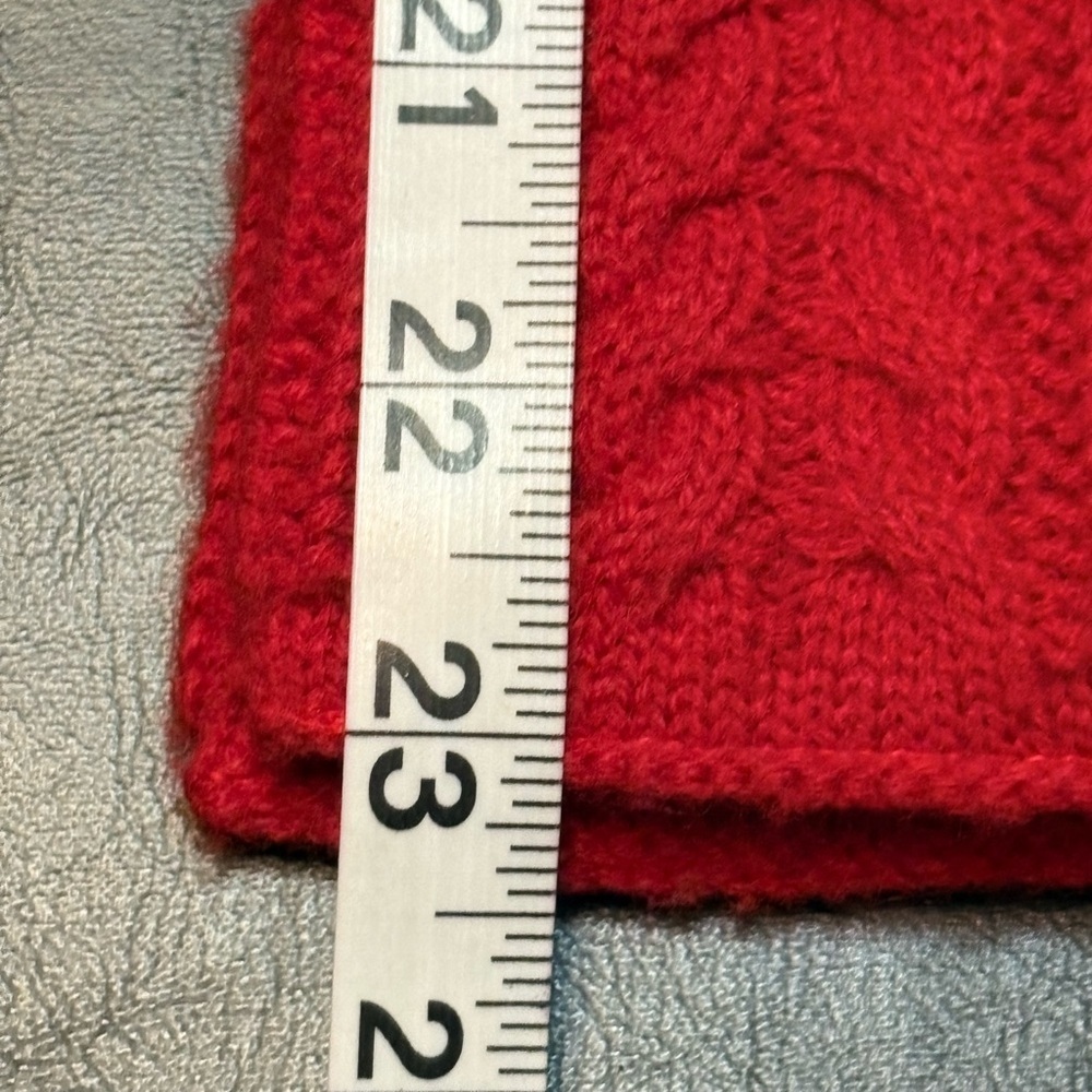 Vintage Disney Babies Vibrant Red Knit Scarf - Picture 5 of 5
